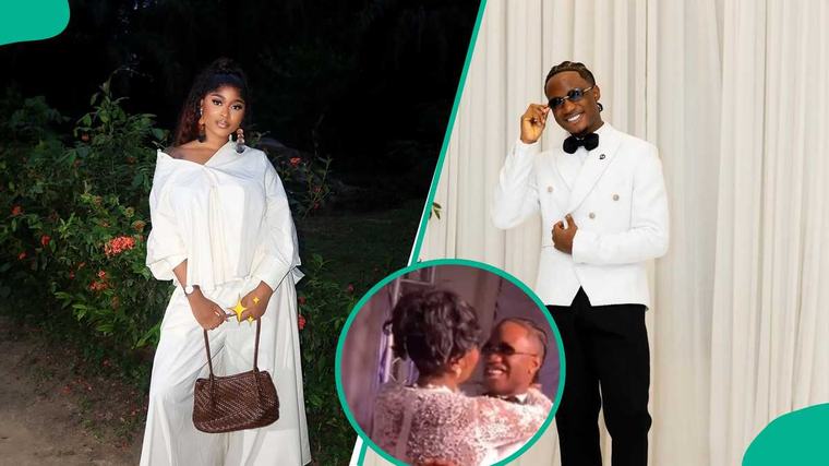 BBNaija winner Imisi causes buzz with Samuel Banks after their cheeky red-carpet exchange