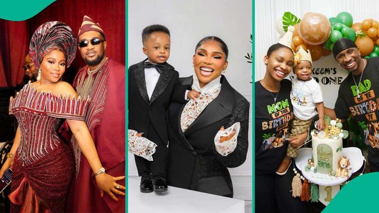 Veekee James' husband Femi Atere dragged for attending Priscilla Ojo's son's birthday party with wife