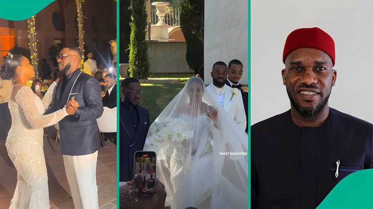 Video: Heartfelt moment between Super Eagles legend Okocha and his daughter at her wedding in Spain trends