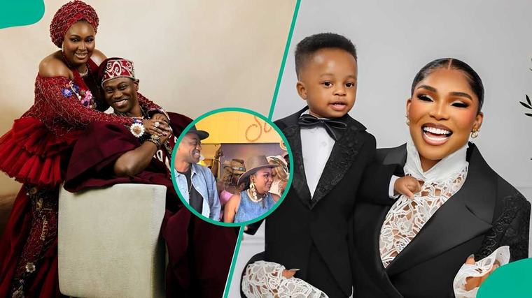 Video: Moment Mo Bimpe and Lateef Adedimeji were specially recognised at Iyabo Ojo's grandson's party