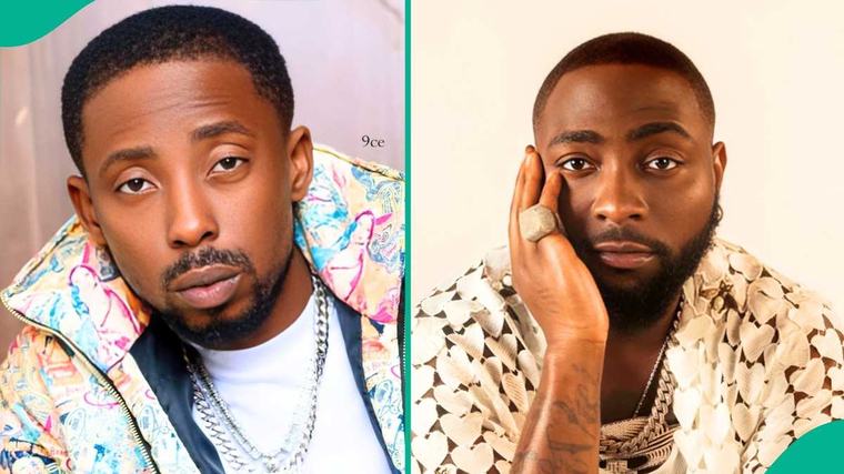 “Na me you wan bully?”: Erigga claps back at Davido after he slammed his post about musicians from wealthy families