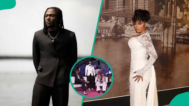 Video: Faith Adewale reacts as Imisi causes a scene during his interview at movie premiere